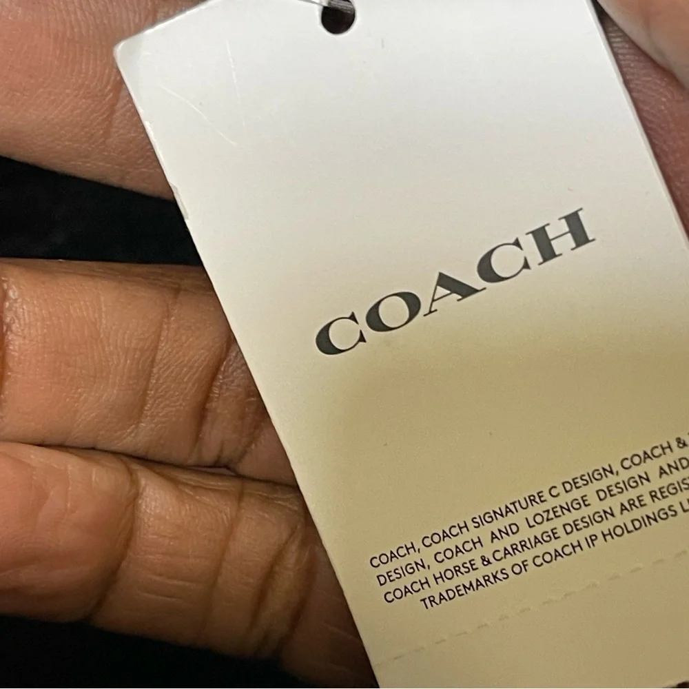 Coach Charter Navy Blue Pebble Chunky Leather Backpack